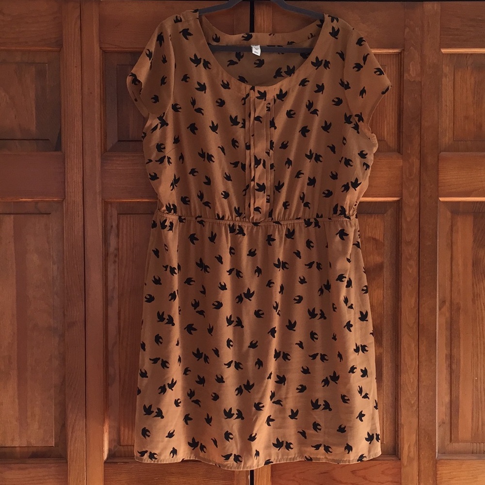 Camel Color short sleeve dress